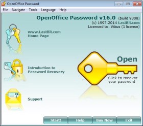 OpenOffice password recovery