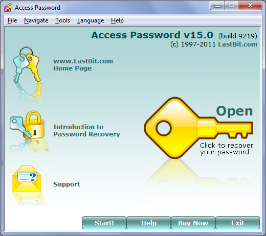 free ms access password recovery tool