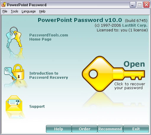 Click to view LastBit PowerPoint Password Recovery 12.0.9123 screenshot