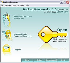 MS Backup files password recovery